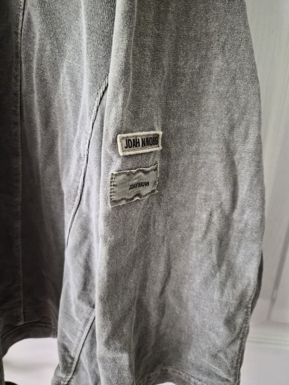 Joah Brown Vintage Panel Long Sleeve Oversized Tee Haze Cotton S/M RUNS BIG - Picture 8 of 9